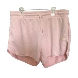Puma Shorts Womens‎ size XL Drawstring High Waist Training Running Light Pink